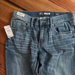 BKE Slim Blue Jeans with Vintage Fading